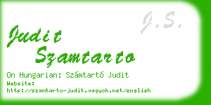 judit szamtarto business card